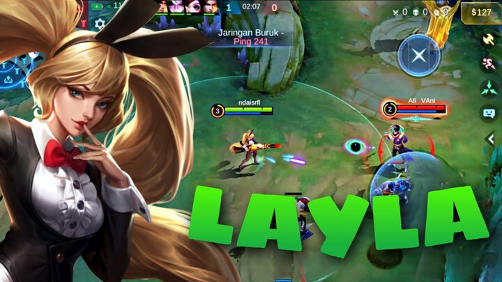 BRUTAL DAMAGE LAYLA🥶 - MOBILE LEGENDS