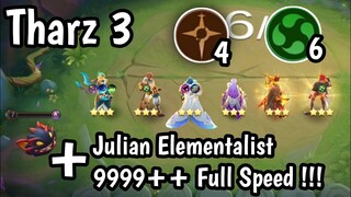 Tharz Skill 3 Julian Elementalist Full Speed ‼️ Combo Terkuat Magic Chess | Mobile Legends Bangbang