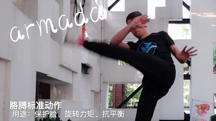 Brazilian martial art Capoeira tutorial video: Armada spinning kick S1E8