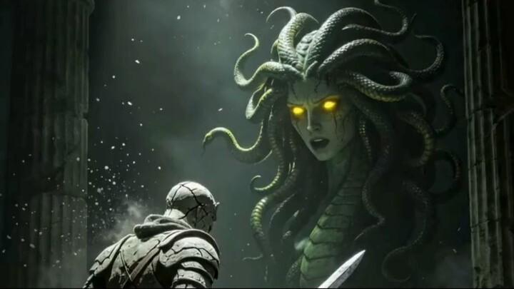 The Moment Medusa Turned a Warrior to Stone   Cinematic Greek Mythology Short