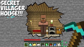 WHY a VILLAGER BUILT this SECRET HOUSE in MINE in Minecraft 100% TROLLING CHALLENGE