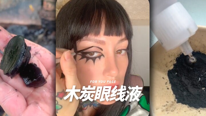 Use charcoal to make eyeliner—cheap and super practical!