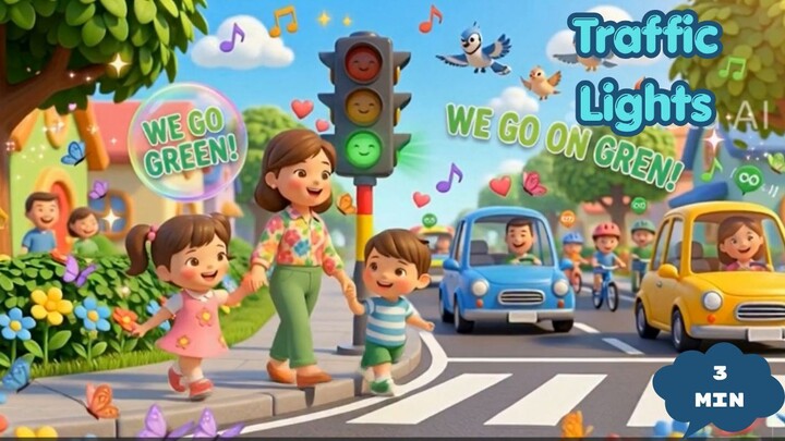 Traffic lights I CoCobubbles Nursery Rhymes and Kids Songs