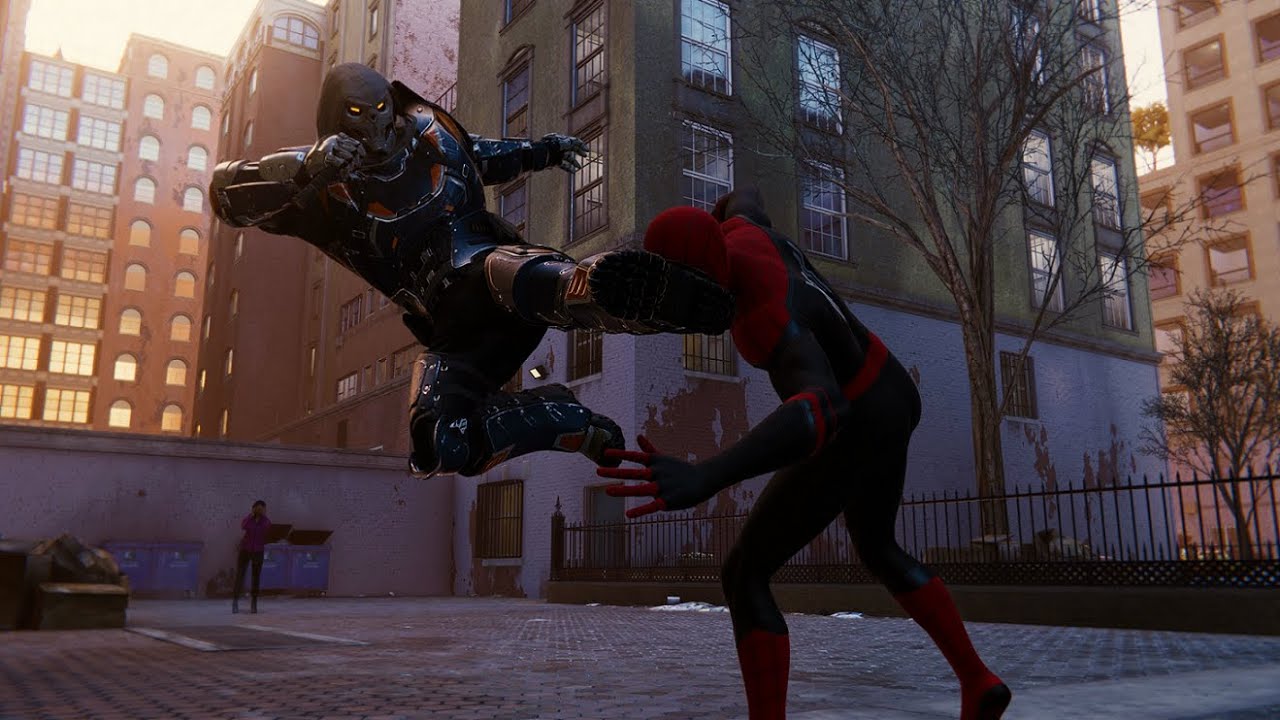 Spider-Man fights Wolverine (Far From Home Suit Mod) - Spider-Man