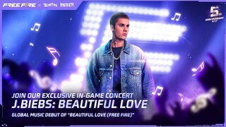 Full In-Game Concert | Free Fire x Justin Bieber | J.Biebs: Beautiful Love