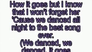 One Direction - Best Song Ever (slowed to imperfection) (lyric video)