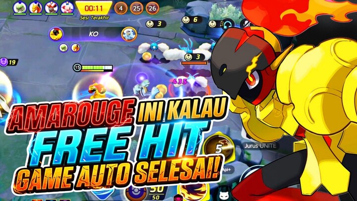AMAROUGE INI KALAU FREE HIT, GAME AUTO SELESAI! - Pokemon Unite