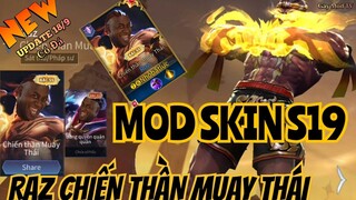 Mod Skin Raz Muay Thái Mới Nhất Liên Quân Mùa 19 Full Hiệu Ứng Âm Thanh + Có Đá