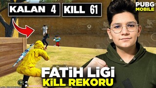 FATİH LİGİNDE KİLL REKORU KIRDIK!! 61 KİLLS - PUBG MOBİLE