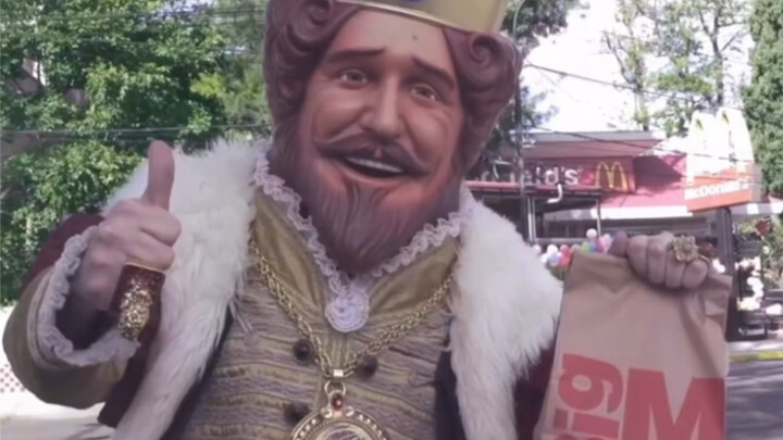The most out-of-the-box move: Uncle Burger King goes to McDonald’s to buy a burger.
