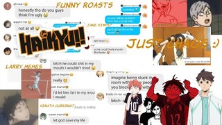 Just Chaos :)|| haikyuu on crack||haikyuu texts ft. Larry memes