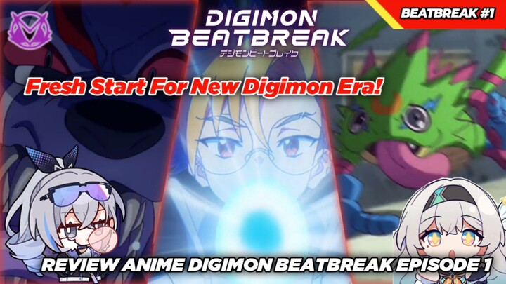 Fresh Start! Teror Siluman Tokek & Hyena Jamet! Review Anime Digimon Beatbreak Episode 1!