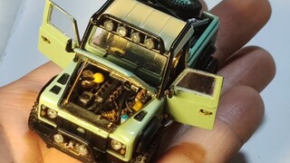 Super detailed 1/64 Land Rover Defender fully modified. I used my time and patience to modify this H