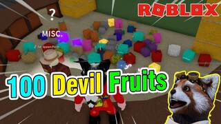 Roblox - THỬ THÁCH Mua 100 TRÁI ÁC QUỶ Trong Vòng 1 Giờ Siêu Hấp Dẫn | Blox Fruits