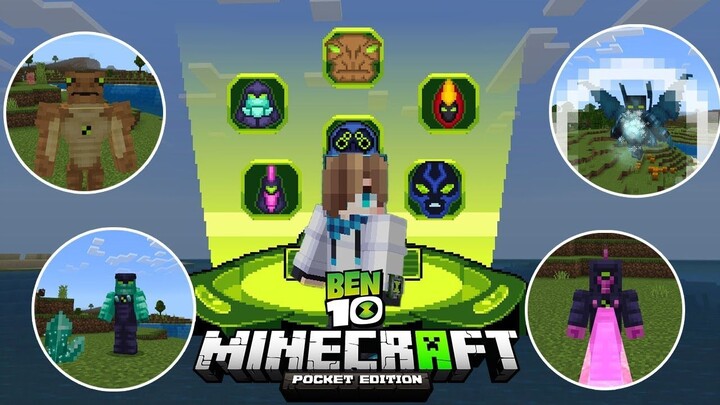 รีวิวแอดออน "เบ็นเท็นสุดเฟี้ยว" ใน Minecraft มือถือ?🔥 (Ben 10) | Minecraft รีวิว Addon