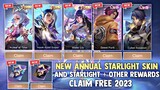 NEW STARLIGHT FEST 2023! GUARANTEED ANNUAL STARLIGHT SKIN AND STARLIGHT CARD! FREE! | MOBILE LEGENDS