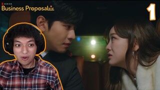 My First Romance K Drama   Business Proposal Episode 1 Reaction