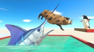 Swordfish Attack From Pool - Animal Revolt Battle Simulator