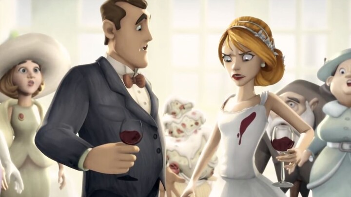 The groom stained the bride’s wedding dress, and she instantly realized that their married life woul