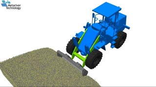 Wheel Loader Simulation | samadii Multiphysics Simulation Software