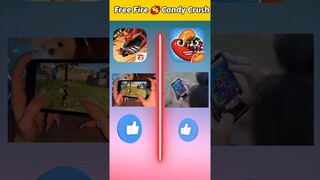 Free Fire 🆚 candy crush ❓।। #shorts