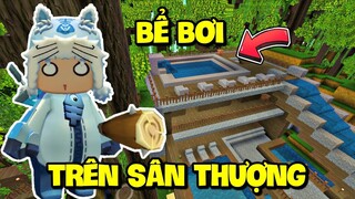 MEOWPEO SINH TỒN RỪNG MƯA MINI WORLD TẬP 10: XÂY BỂ BƠI TRÊN SÂN THƯỢNG
