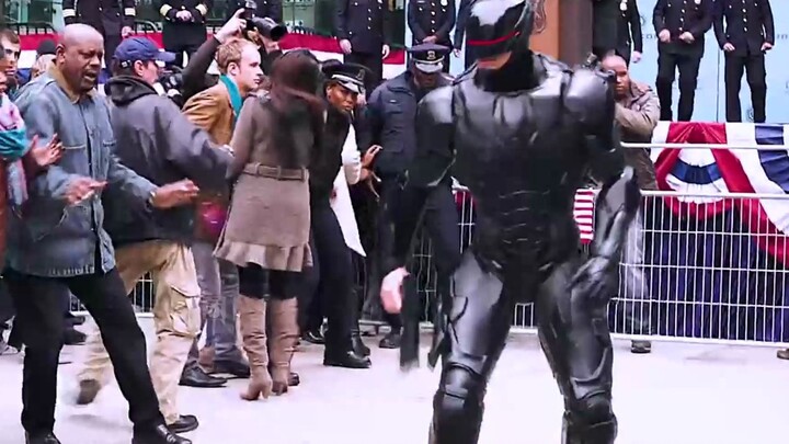 Damn, he got it right, a black-skinned version of RoboCop, ruthless and quiet! [Shocked]