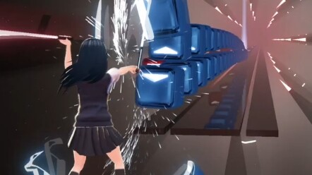 Behind Every Rhythm Lightsaber Player~