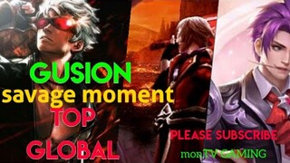 🔥#shorts TOP1 GLOBAL BEST [SAVAGE] MOMENTS GUSION MONTAGE🔥