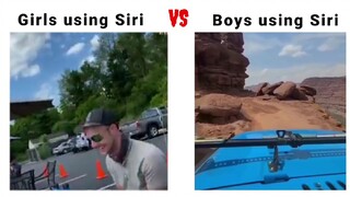 Girl Using Siri Vs Boy Using Siri