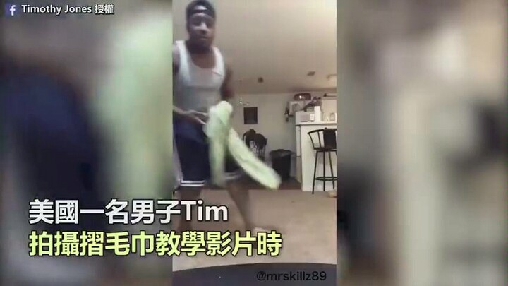 طفل لطيف يقتحم التصوير فـ ينهار الأب: خذوه بسرعة! ههههه،