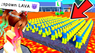 Brookhaven แต่มันคือ 100 Player FLOOR คือ LAVA Challenge!