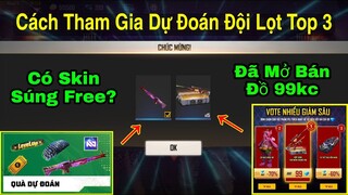 [Garena Free Fire]/Cách Tham Gia Sự Kiện Dự Đoán Nhận Skin Súng Miễn Phí,Test 15 Hộp Súng 99 KC