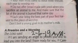 Daily Verse.          Exodus 23:20-24