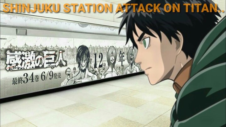 Shinjuku Station - Attack on Titan Volume 34 Rilis..