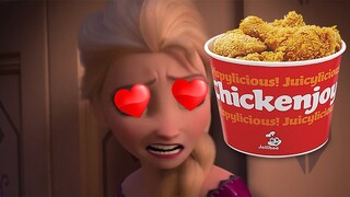 Frozen 2 Craziness ! Elsa loves Chickenjoy!