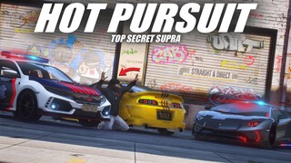 HOT PURSUIT ! PENJEBAKAN TOP SECRET SUPRA OLEH KEPOLISIAN !!! GTA 5 ROLEPLAY