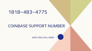 Coinbase Technical Support Number 📞1+805︵395︵4685💡  Helpline Number