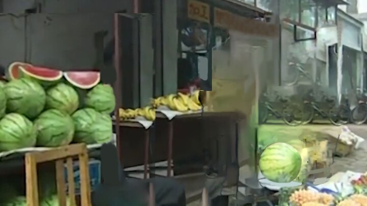 Self-service melon stall