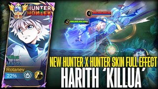 [VOICE JAPAN] HUNTERxHUNTER Skin: HARITH "Killua" Full Effect!! | MLBB x HxH Skin Collaboration