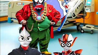 Ultraman Zero is injured