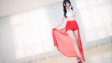 【Akhir Pekan】Senorita|Gaun merah sepatu hak tinggi kembali seksi|HB TO ELI[Bintang]
