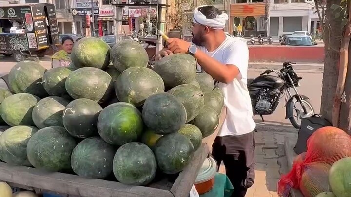 An Indian man came to buy a melon.