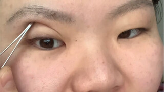 เปลือกตาบวมในที่สุดก็ตั้งขึ้นแล้ว!! (บทช่วยสอนติดแผ่นแปะทำตาสองชั้น)