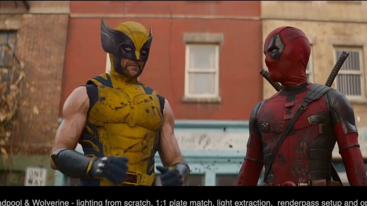 Beberapa bidikan "Deadpool dan Wolverine" yang saya ikut sertakan dalam produksi_Pencahayaan