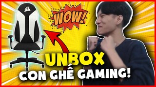 (VLOG) TRẢI NGHIỆM LẦN ĐẦU LẮP ĐẶT GHẾ GAMING TC60 FABRIC WHITE !!! #CORSAIR