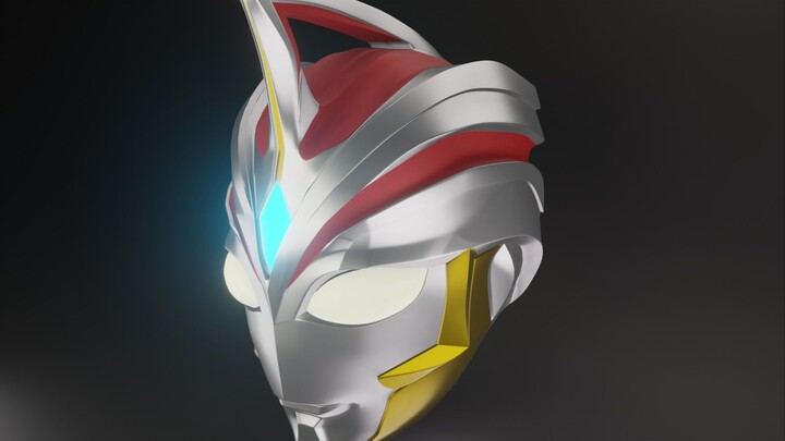 Self-built original female Ultraman helmet model