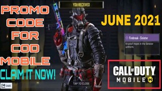 *June 2021* Call Of Duty Mobile New Redeem Code | Cod Mobile Redeem Code Garena