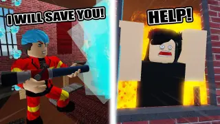 Escape The Fire Station | ROBLOX | EL THE BUMBERO SAVE THE DAY!