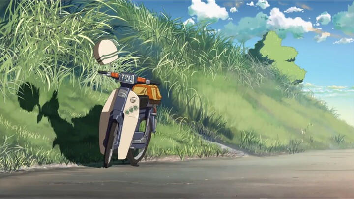 Senja dengan motor klasinya